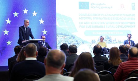გარემოს დაცვისა და სოფლის მეურნეობის მინისტრმა ოთარ შამუგიამ კონფერენცია „ევროკავშირი და საქართველო ერთად სოფლის მდგრადი განვითარებისთვის“ გახსნა